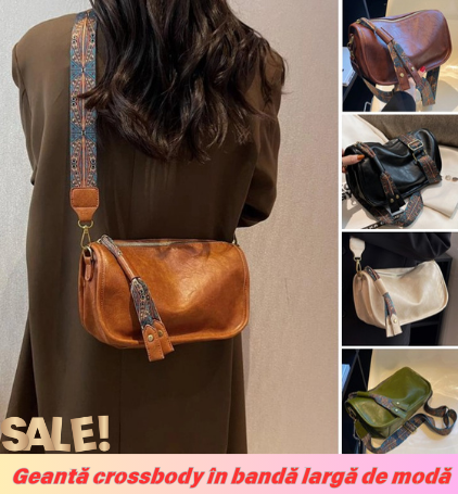 💙💙【Oferte speciale pe site】👜👜 🔥Produse noi și calde🔥 Geantă de umăr cu curea de umăr lată de capacitate mare la modă