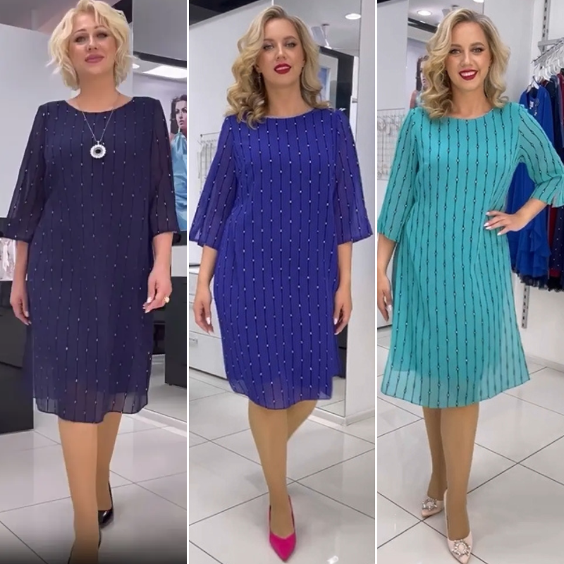 😍😍【S-5XL】 ❤️2025 Noi rochii de înaltă calitate din sifon de înaltă calitate